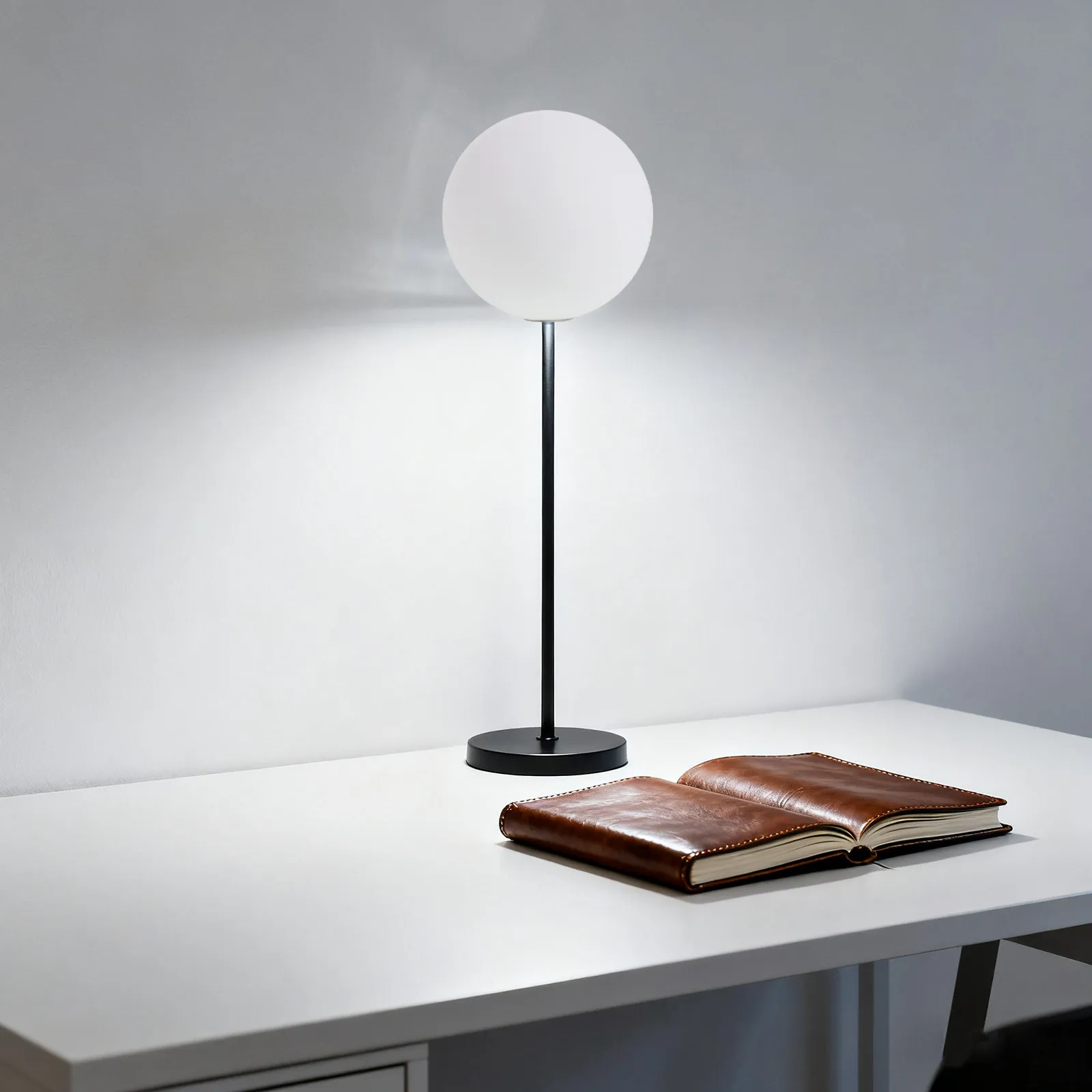 Frosted White Glass Globe Lamp Shade Sphere Round Light Cover 4.72 Inch 0.87 Fitter Replacement Ceiling Pendant Desk Lamps