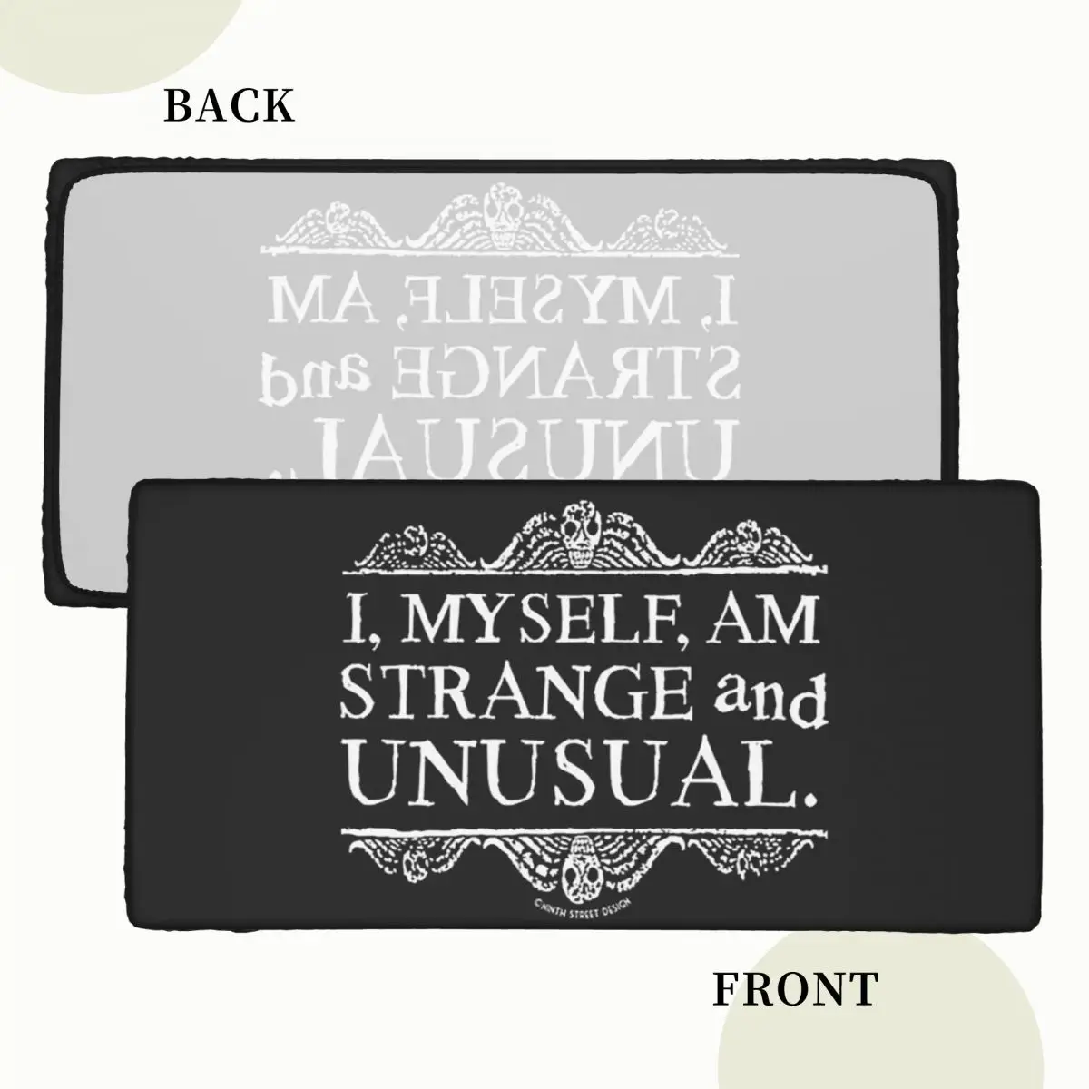 I, Myself, Am Strange And Unusual. Customized Rectangular Tablecloth Oilproof Table Cover Festival Party Decorations Table Cloth