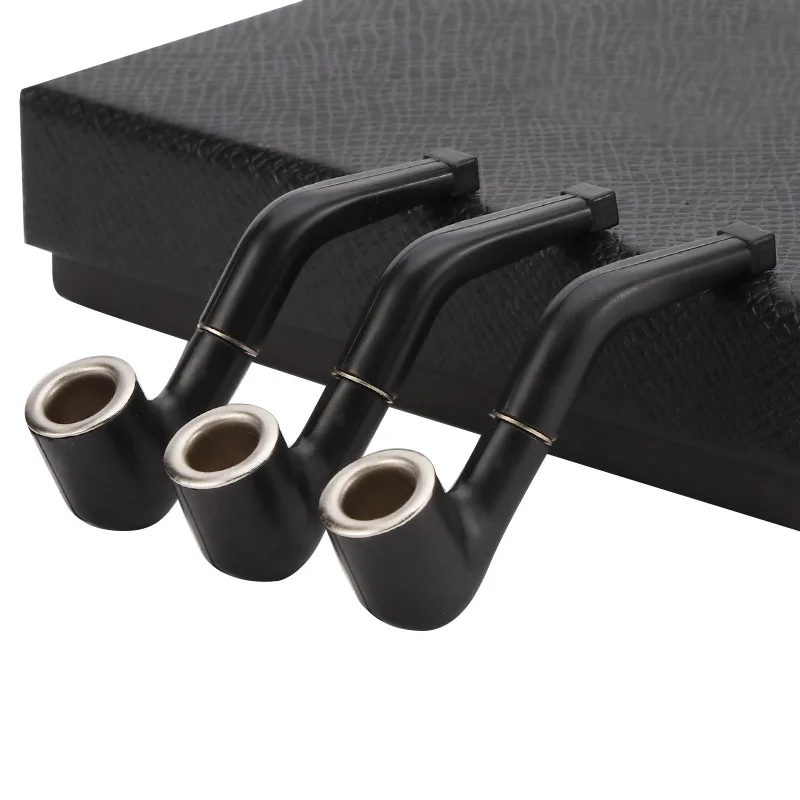 

Handheld Blue White Pattern Ceramic Pipe Resin Bent Pipe Smoking Filter Herb Grinder Portable Cleaning Smoke Pipe Cigarette Tool