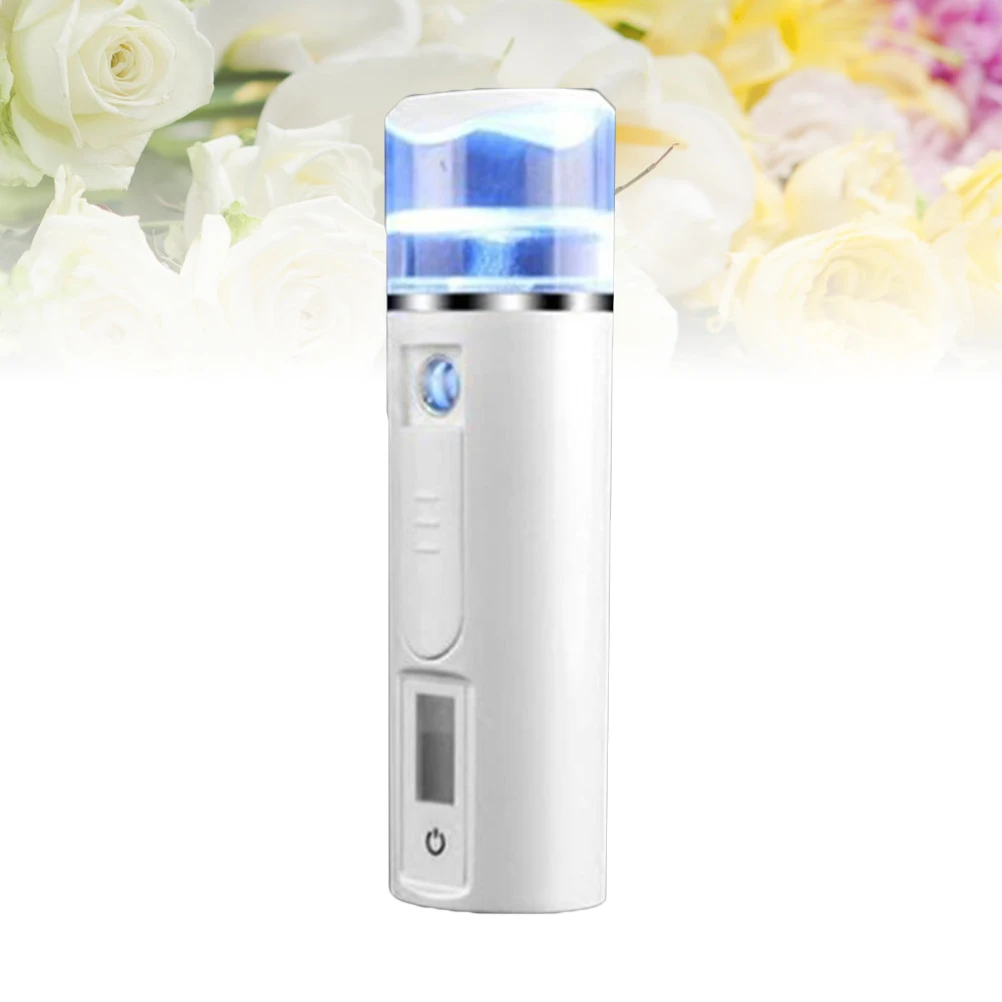 

Facial Steamer Mini Portable Hydrating Instrument Nano Mist Cooler Skin Care ABS Material High Quality Easy Use