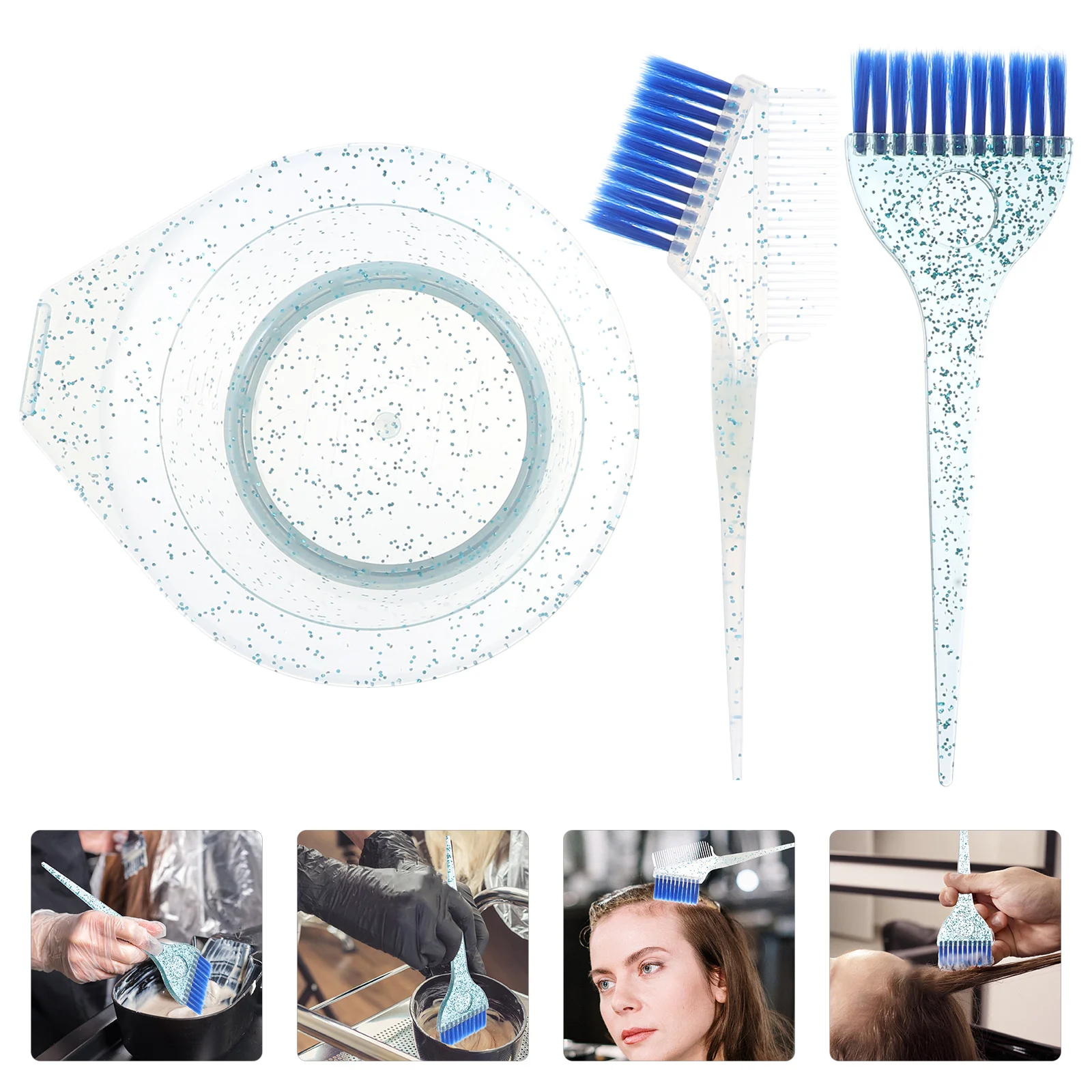 1Set Hair Dye Brush Set Thickened Mixing Bowl Hair Coloring Tool Salon Home Dye Kit Reusable Easy Clean Salon Supplies - Image 6