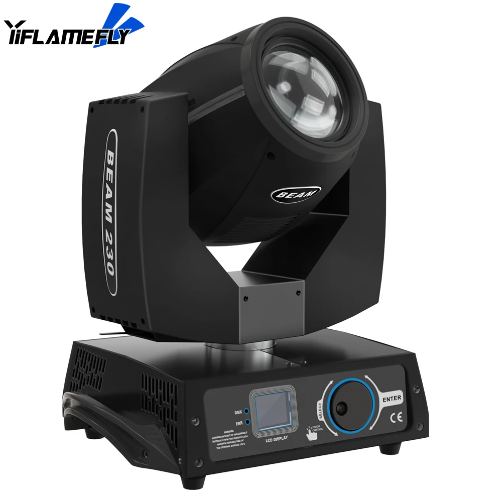 230W High Brightness Beam Light RGBW Gobo Rotating Light with Flycase DMX Control Strobe Moving Head Lighting for Disco Party