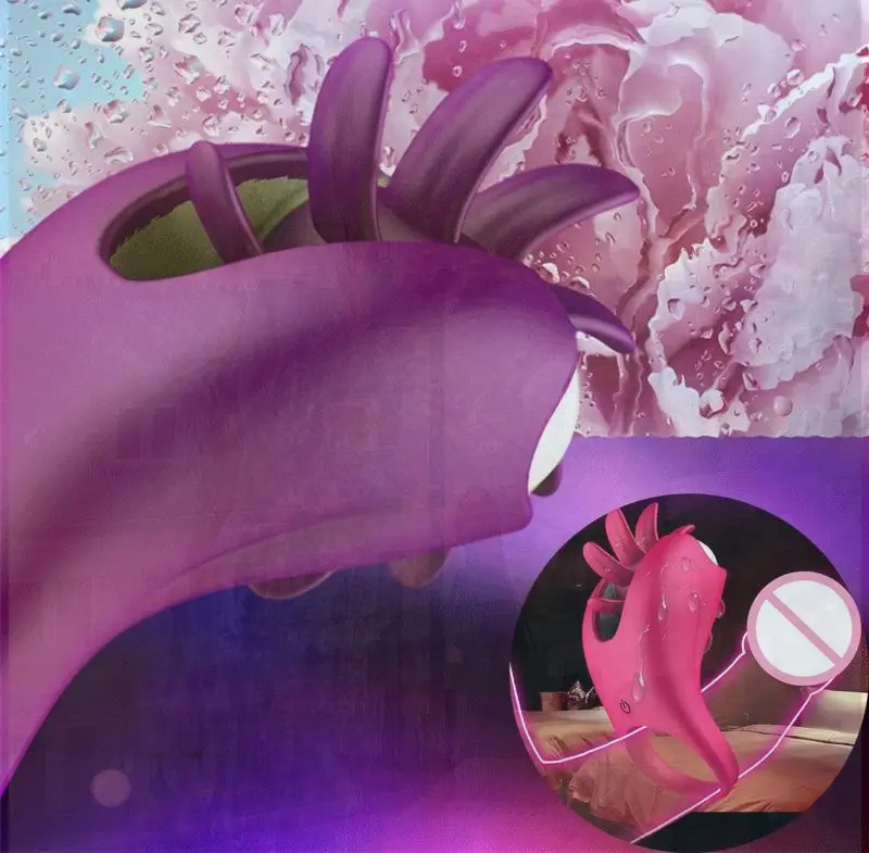 قفص العفة محفز فراغ لا حلقات صوت للرجال اللسان Viberator للنساء الإناث الاستمناء هزاز المكبس #3