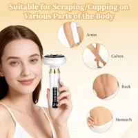 Masajeador de raspado eléctrico con modo de succión de 12 niveles, utilizado como masajeador inteligente para espalda, abdomen, cintura, brazos y piernas.