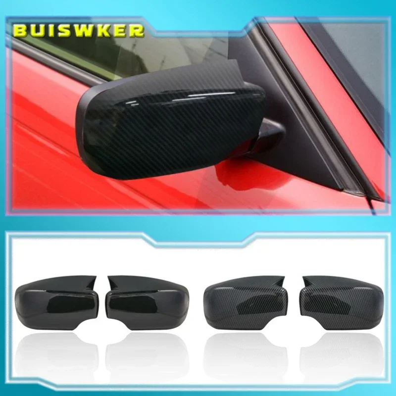 

2021 M4 Styple Rearview Mirror Covers Black Caps Replacement For Bmw E46 Alpina B10 D10 1998-2005 Carbon Fiber Look