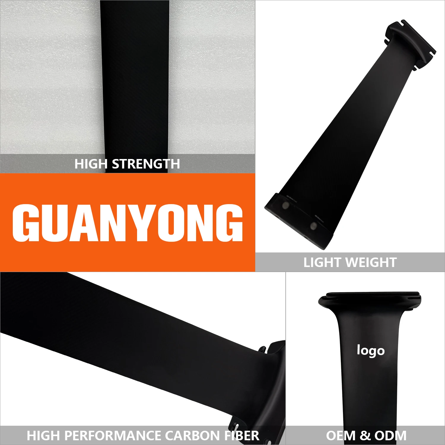 Customizable Logo 820 High-Molded Carbon Fiber Super Hard Hydrofoil Kite Surfing Mast Waterplay Surfing Tools Accessories