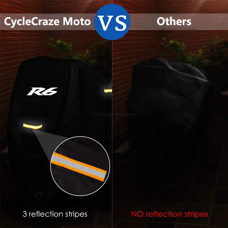 Motorcycle Cover Waterproof Outdoor Scooter UV Protector Dust Rain Cover For Yamaha YZFR6 YZF R6 R6S 1999-2015 2005 2007 2010