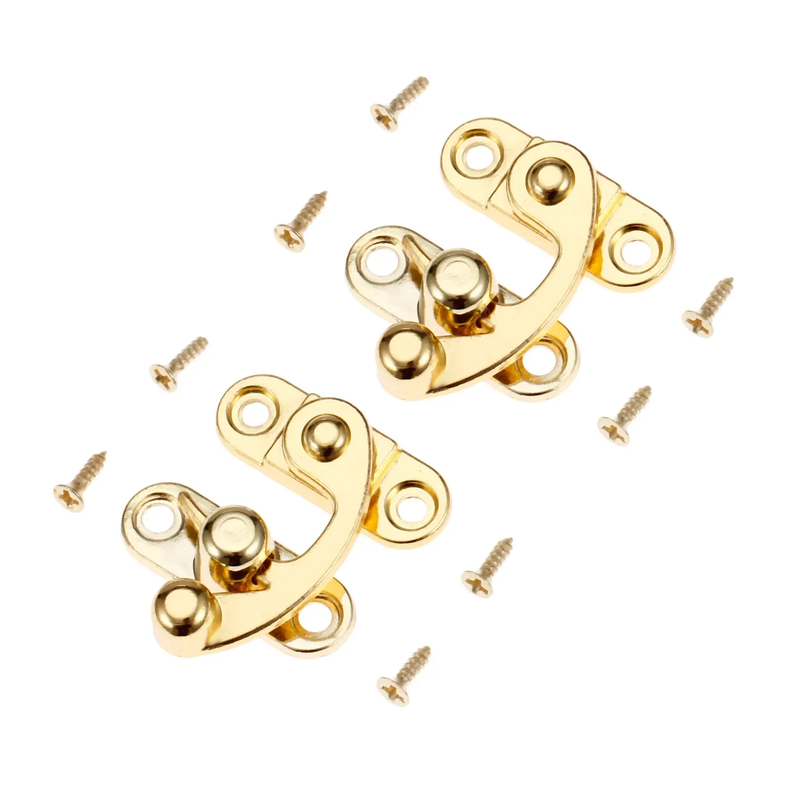 2 Pcs 29*33mm Furniture Hardware Locked Box Suitcase Toggle Latch Clasp Buckles Antique Right Lock Zinc Alloy Wooden Box Hasps