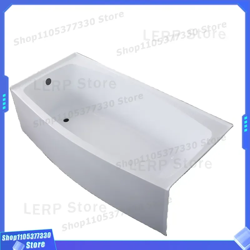 Modern 63x32 Inch Acrylic Skirted Bathtub CUPC Certified Portable Immersion Tub North American Standard Niche Design Factory