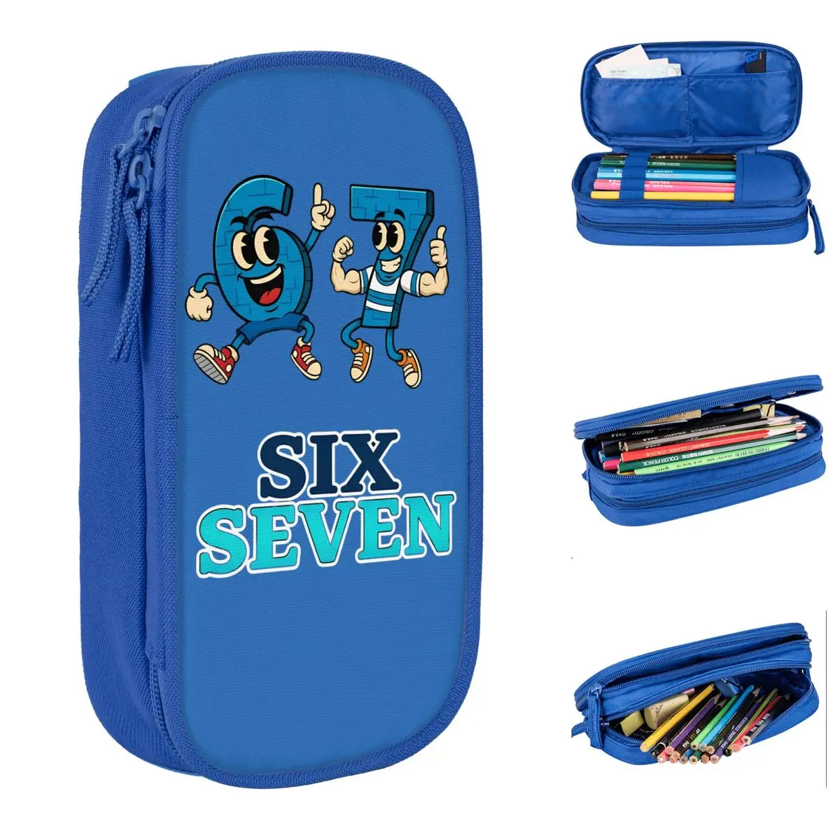 Bruh سرقة A Brainrot 67 Brainrot Meme مقلمة مقلمة صندوق القلم للفتيات الفتيان حقيبة اللوازم المدرسية القرطاسية #1