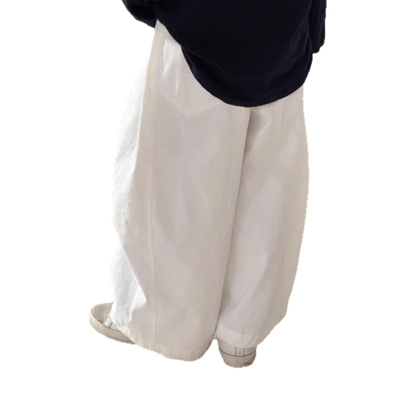 

Kids' Loose Straight Leg Casual Pants, Breathable Cotton Trousers for Boys and Girls Toddler Comfort Daily Wear