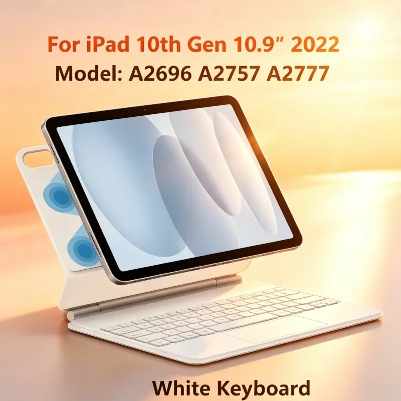 Magnetic Floating Touchpad Keyboard for iPad 11th Gen A16 2025 11