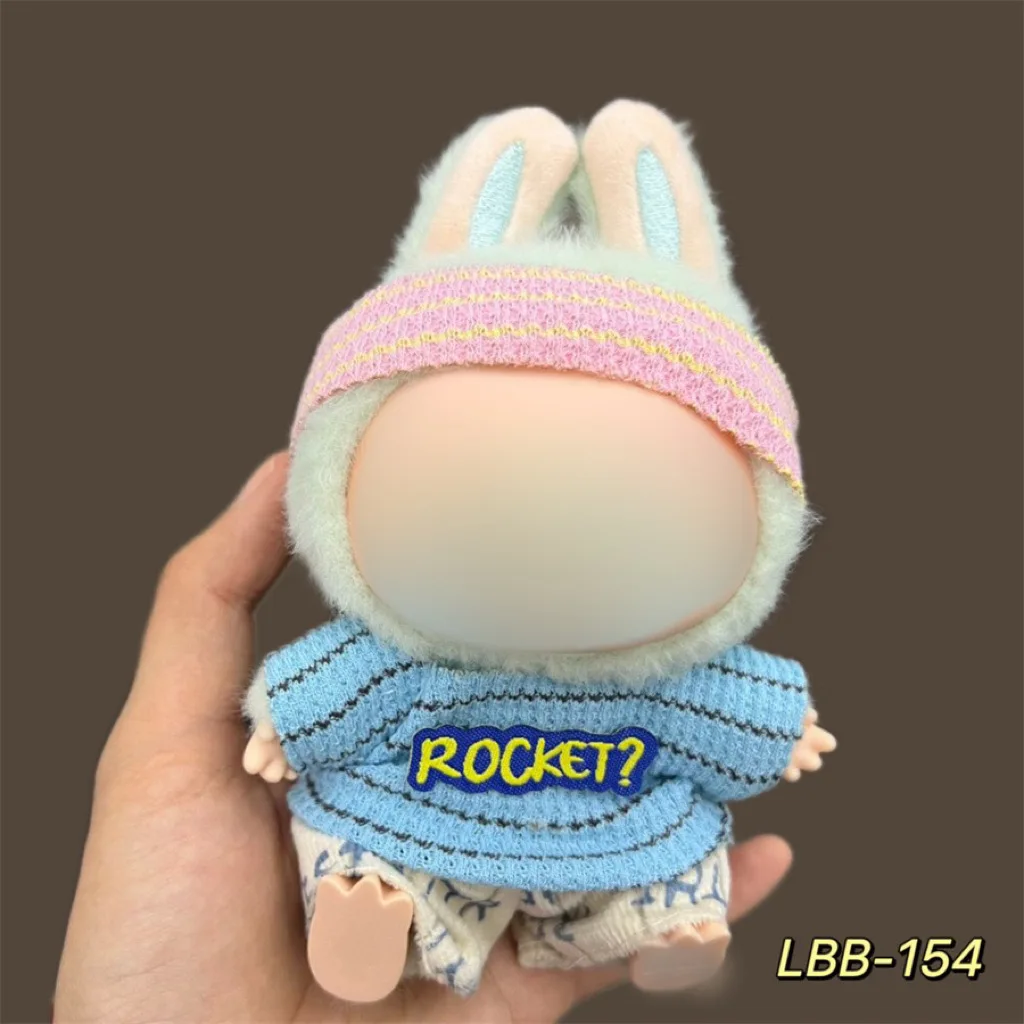 15-17 ซม.มินิตุ๊กตาเสื้อผ้าชุดอุปกรณ์เสริมสําหรับ Labubu ตุ๊กตา Lafufu เสื้อผ้า Match Hoodies DIY ของขวัญ
