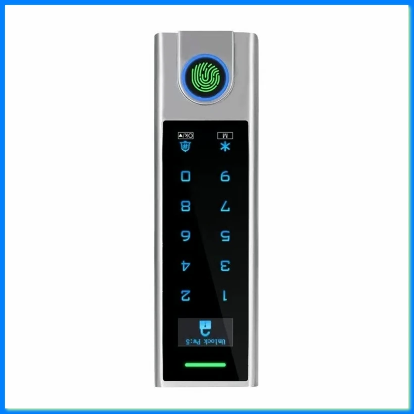 Smart WiFi Door Lock with Fingerprint Access RFID Card Keypad Waterproof Remote Wi-Fi Control for Home Security HF3-DTA9