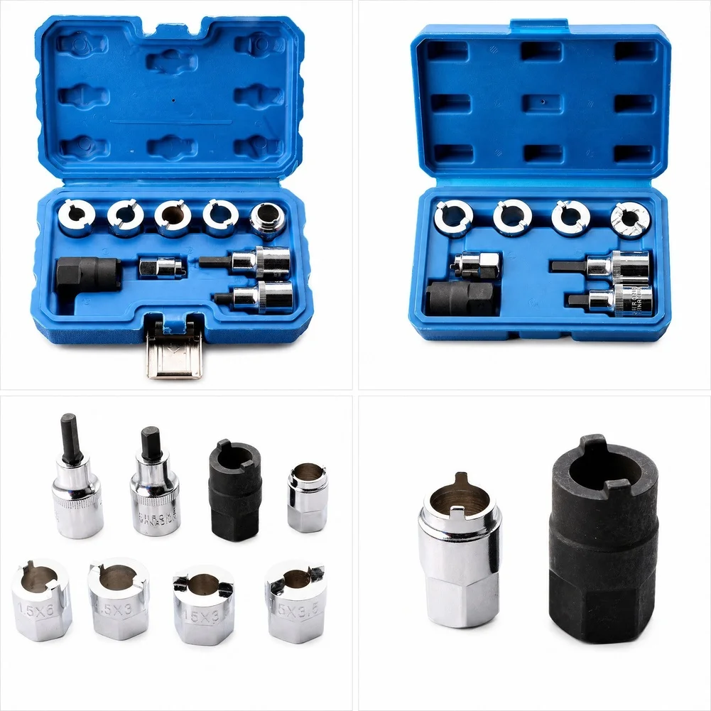 

For Strut Top Mount Service Tool Kit 8 Piece or 9 Piece Socket Wrench Set for Shock Absorber Mounting and Dismounting Operations