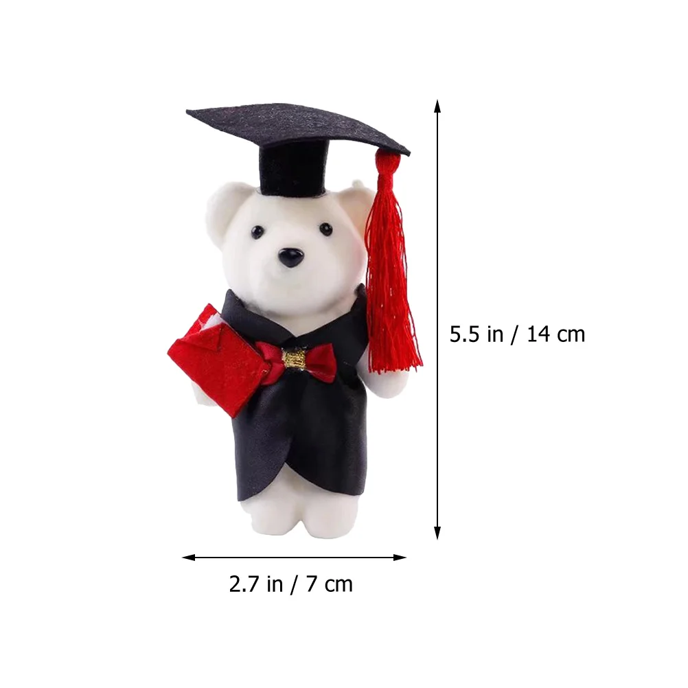 20 Pcs Graduation Ceremony Gifts for Her 2023 Bear Plush Toy Flower Bouquet Decorations Him Accessories Girl