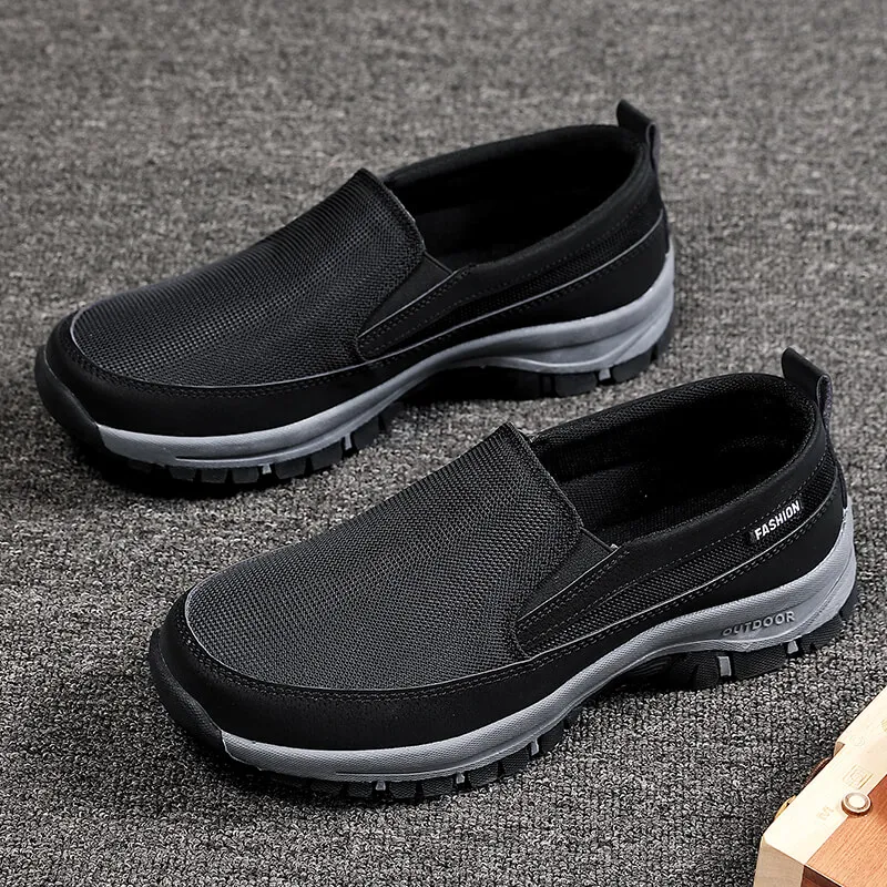 2024 Men Casual Shoes Luxury Brand Casual Slip on Formal Loafers Men mesh Black Male Driving Shoes Size 39-45