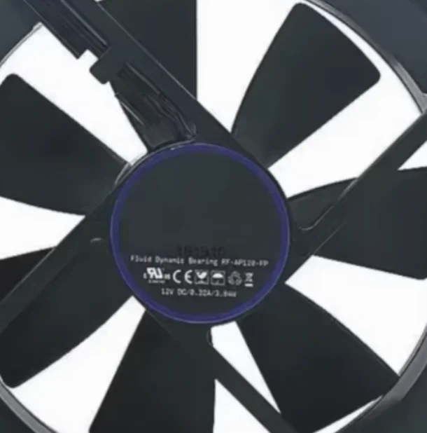 Ventilador silencioso de 12V 0.32A 12CM RF-AP120-FP con control de velocidad y temperatura de 4 cables NZXT 12025