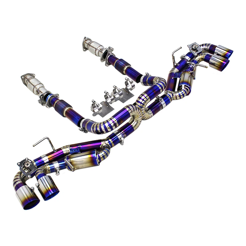 

Auto Titanium Catback Exhaust For Chevrolet CORVETTE Stingray Z51 C8 2019-2025 Factory OEM Valve Muffler Exhaust System