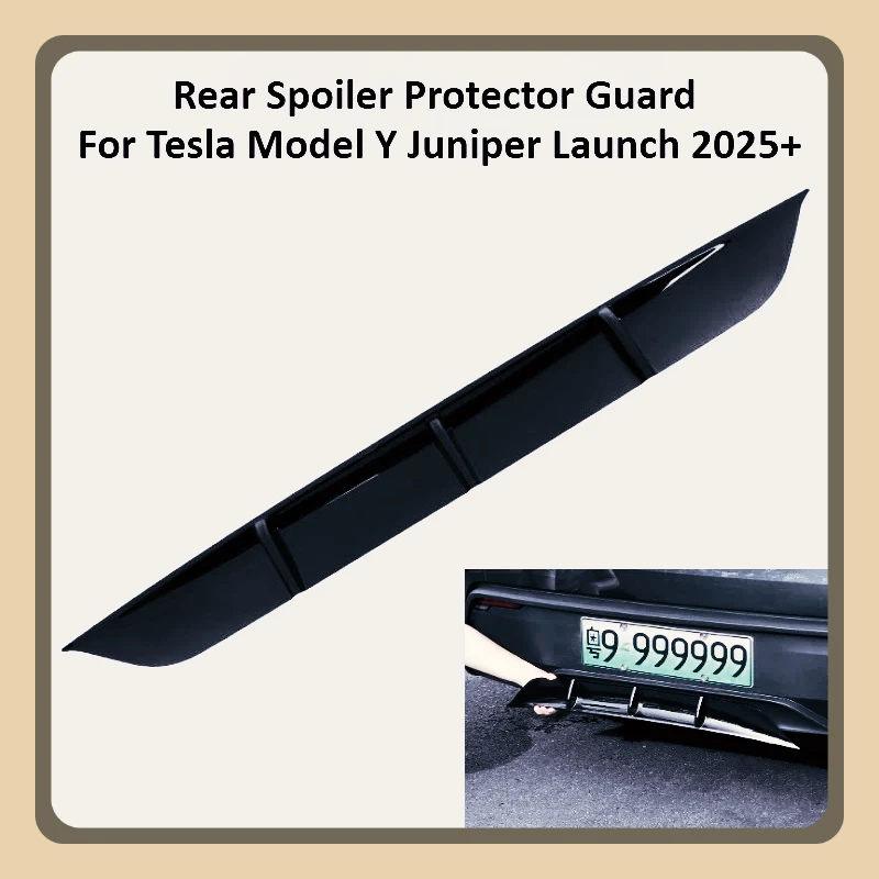 

1Pcs Rear Spoiler Protector Guard for Tesla Model Y Juniper Launch 2025+ Accessories Carbon Fiber Pattern ABS Air Knife Cover