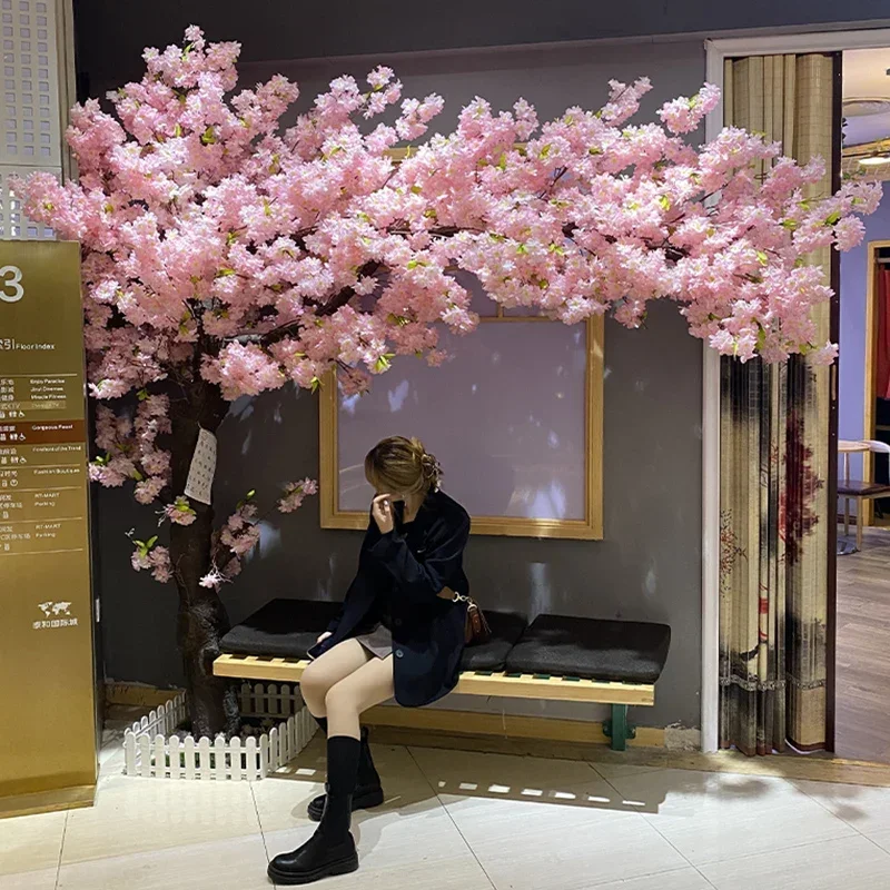 Decoration at the entrance of the lobby of a large wishing tree company