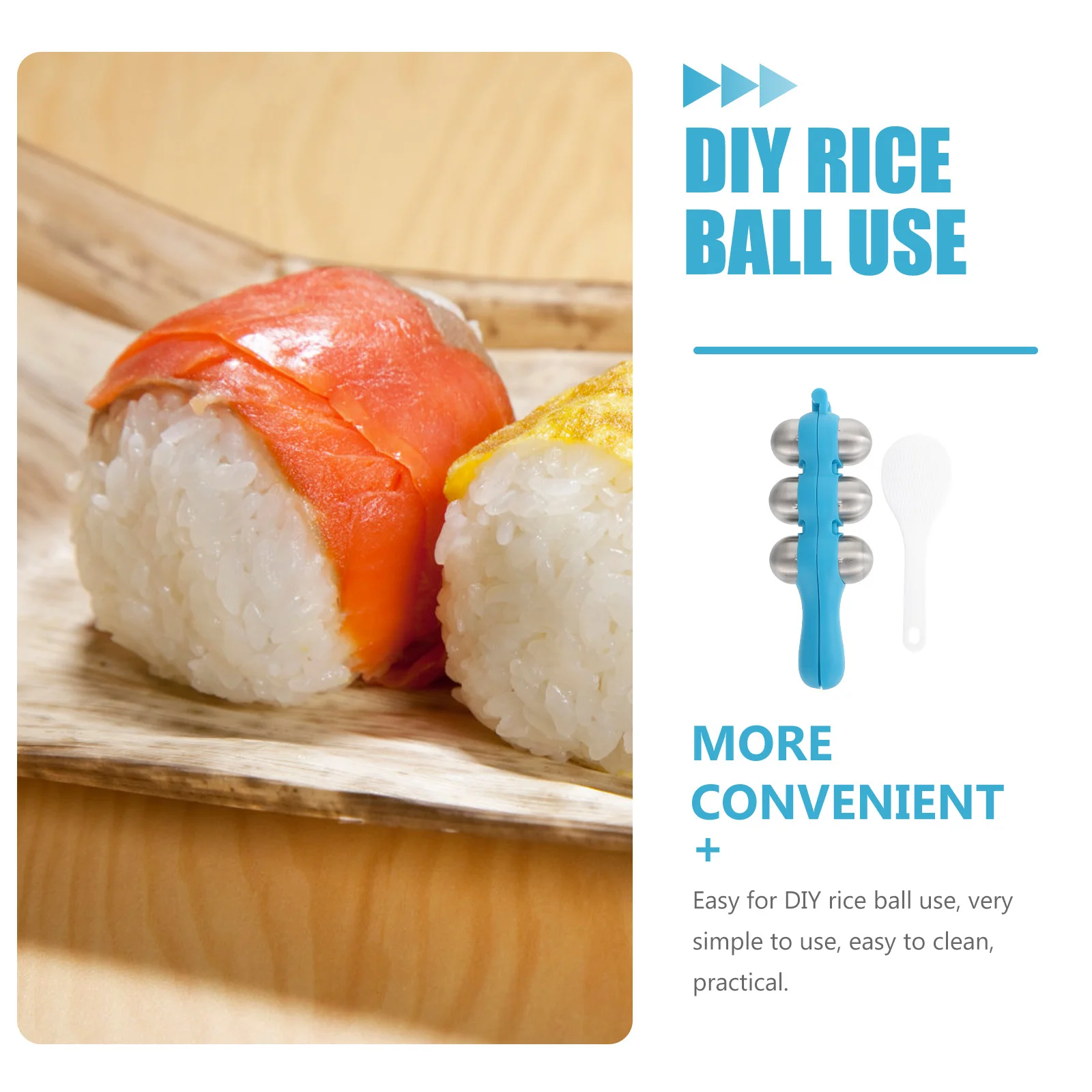 1Set Easy Clean Rice Ball Molds Shaker Set Stainless Steel Kitchen Accessories Perfect for DIY Food Making