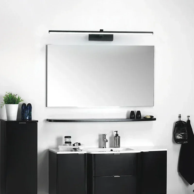 Lámpara de pared LED moderna para estudio, dormitorio, mesita de noche, candelabro de pared, lámpara de espejo de baño, accesorio de iluminación de espejo de maquillaje interior