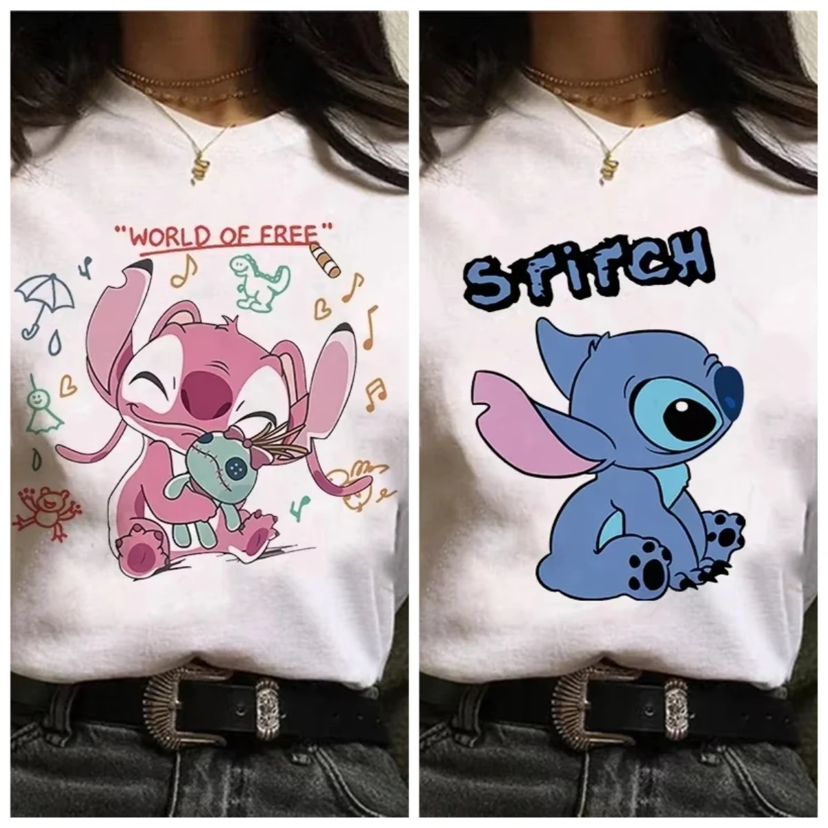 

Disney Kawaii, летние модные хлопковые женские топы, футболка с вышитым сердечком из мультфильма, милая одежда в стиле аниме Диснея, женские топы Y2K