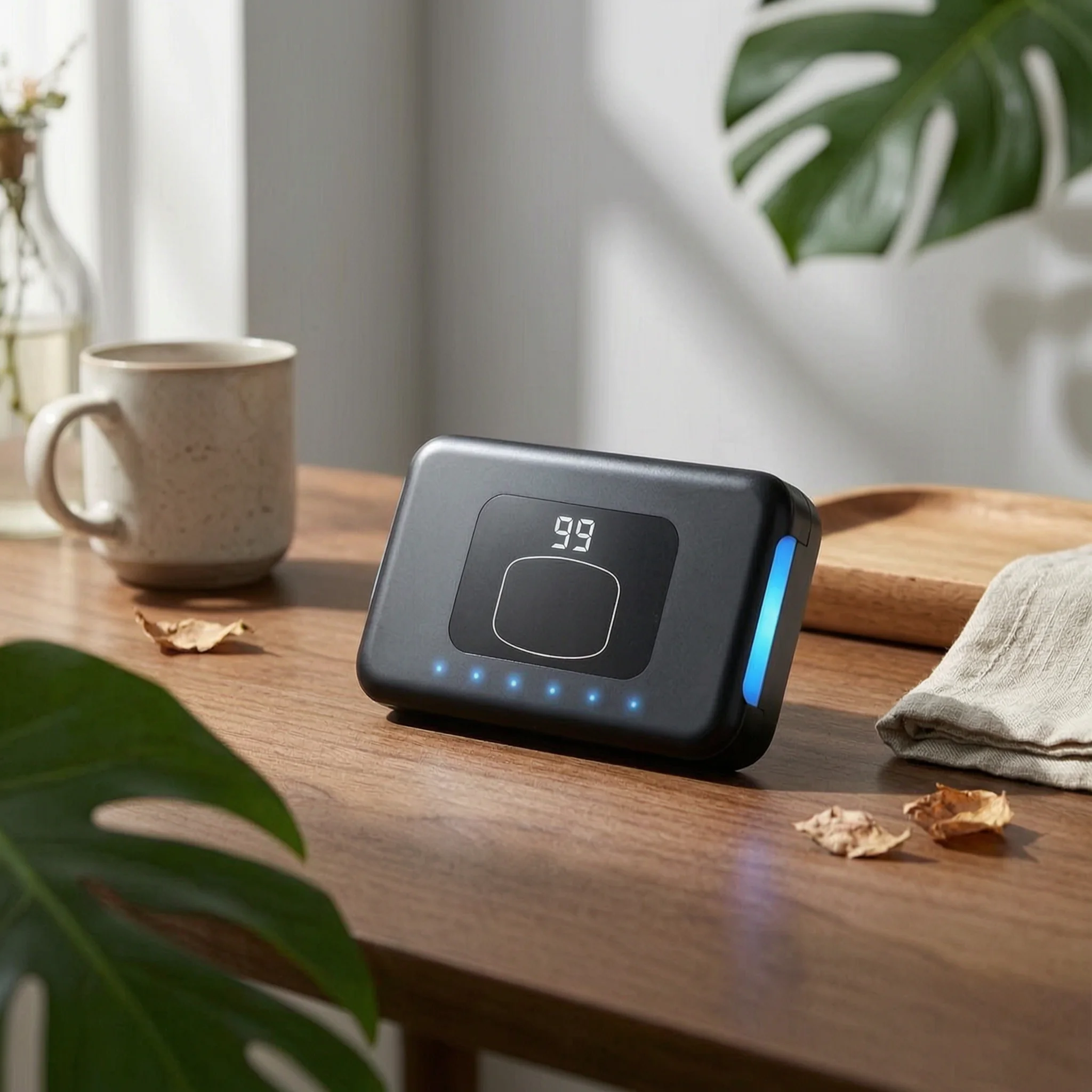 デジタルディスプレイ付きオートタッパー-クランプオン式スマホオートタッパー-スマホタッパー-タッチコントロールデバイス-手を自由に使える
