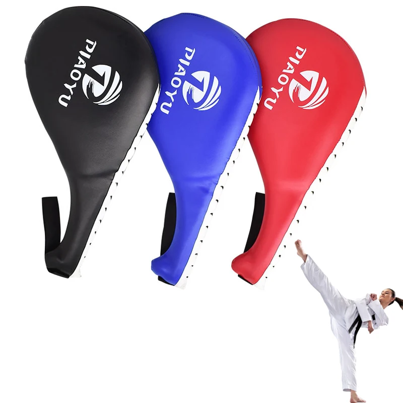 Adult Taekwondo Foot Target PU Rebound Sponge Material Double Kick Pad Taekwondo Karate Muay Thai Training