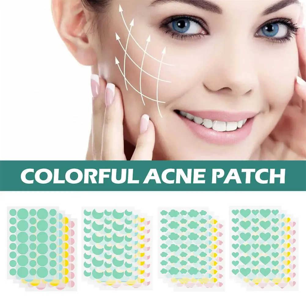 144pcs Pimple Acne Concealer Beauty Acne Tools Star Shaped Hydrocolloid Cute Pimple Spot Bandages For Face Healing