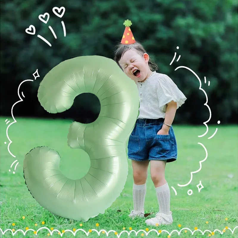 

Ins Style Minimalist Digital Balloons for Girls Children Birthdays Birthdays Parties Scene Photography Decoration Accessories