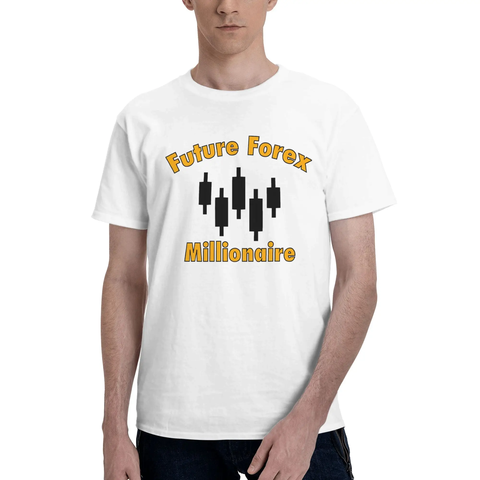 Future Forex Millionaire Chart Graphic T Shirts for Men Women  100% Cotton  Tee Shirt Clothing