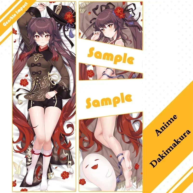 Game Genshin Impact Hu Tao & Kaeya Dakimakura Hugging Body Pillow Cover Case Anime Home Bedding Long Pillowcase Wholesale