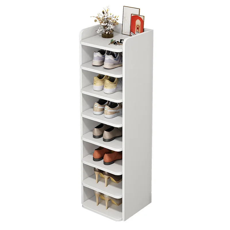 Entrance shoe rack narrow floor storage rack simple multi-layer shoe cabinet multi-purpose storage rack behind the door