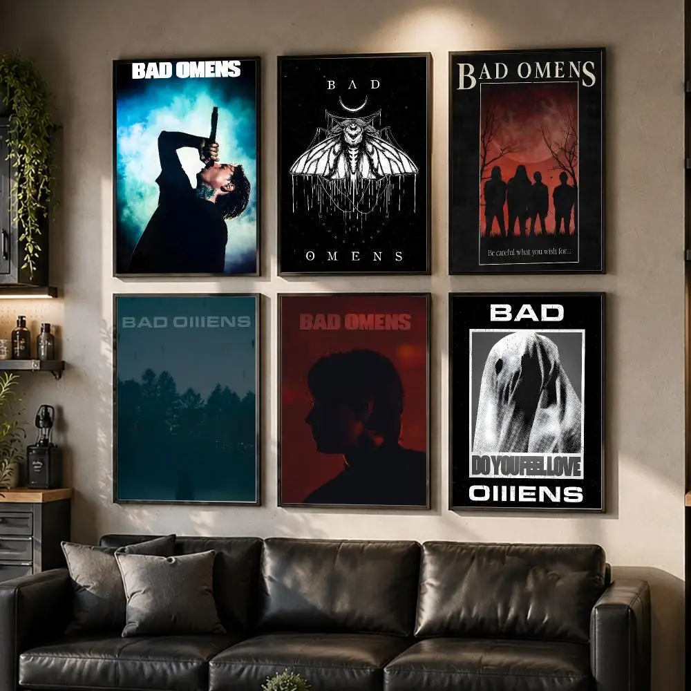 Heavy Metal Band Bad O-Omens Poster HD Waterproof Self-Adhesive Wall Art – Multi-Scene Use Top Gift Pick