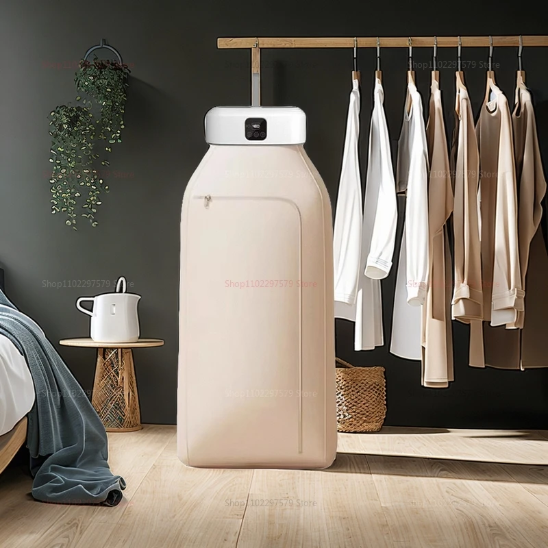 مجفف صغير محمول، مجفف كهربائي قابل للطي، مجفف محمول للسفر RVS مع حقيبة مجفف ومجموعة الوقت، نمط السفر