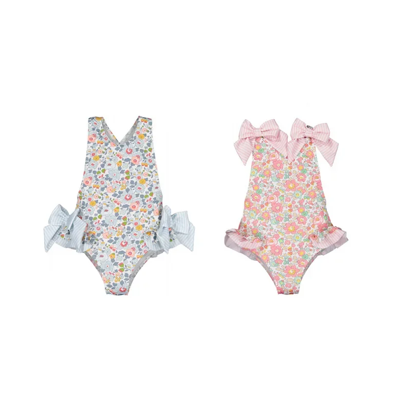 Girls Swimsuit 2023 Amoi Baby One Piece Sling Print Cute Beach  Bikini Swimwear Baby Girl Swimsuits 2-7Y biquini infantil menina