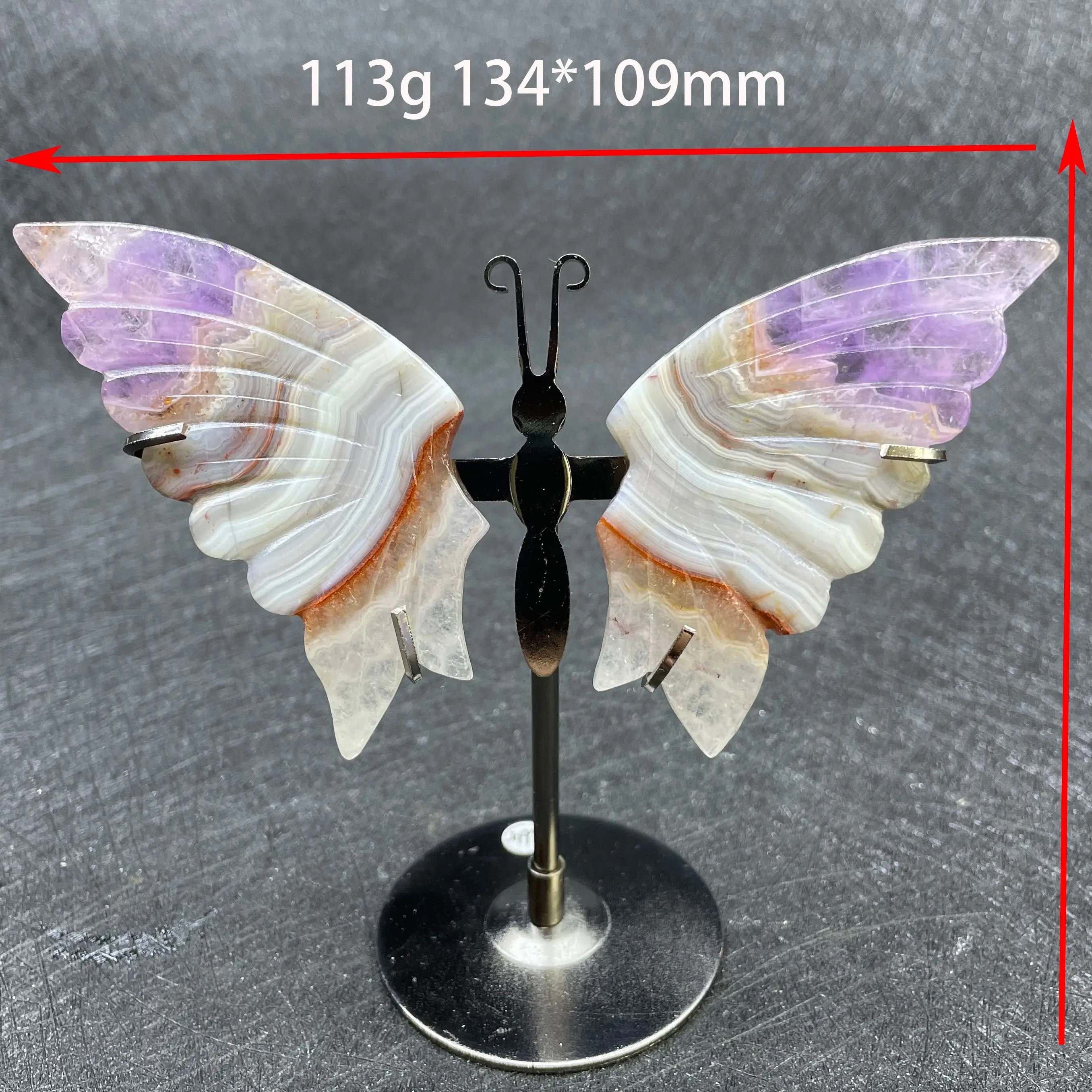

Natural Stone Crystal Carving Fluorite Butterfly Wing Rock Polished Quartz Healing Reiki Gemstone Feng Shui Decoration Gift