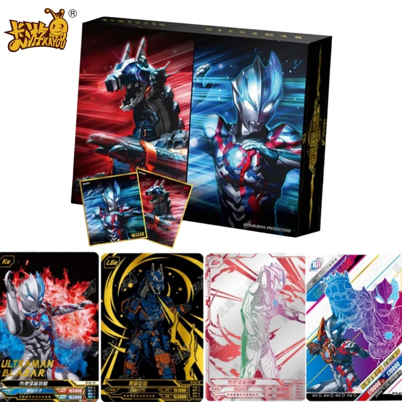 

KAYOU Ultraman Card Подарочная коробка Цветная бумага для резки Кирпич Приклеивание R SR GP LGR Cosmic Hero X Файл Периферийная игрушка в подарок