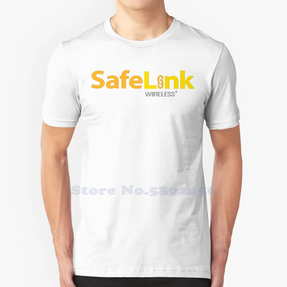 SafeLink Wireless Logo Casual T Shirt Top Quality Graphic 100% Cotton Tees