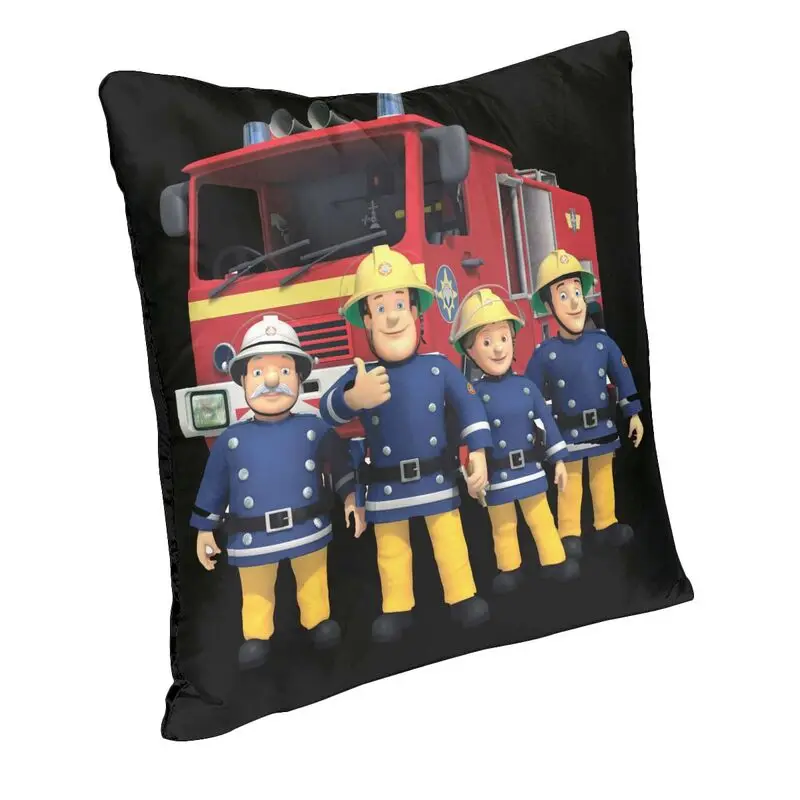 Fireman Sam Throw Pillow Cover Home Decorative 3D Prined Cartoon Firefighter Cushions Cover for Sofa Chair Pillowcase Dakimakura