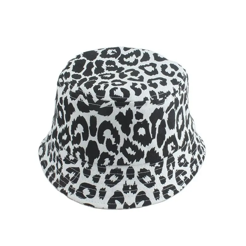 Cow Print Bucket Hat For Kids Summer Cute Baby Sun Hat Boys Girls Fashion Panama Cap Cotton Fisherman Hats