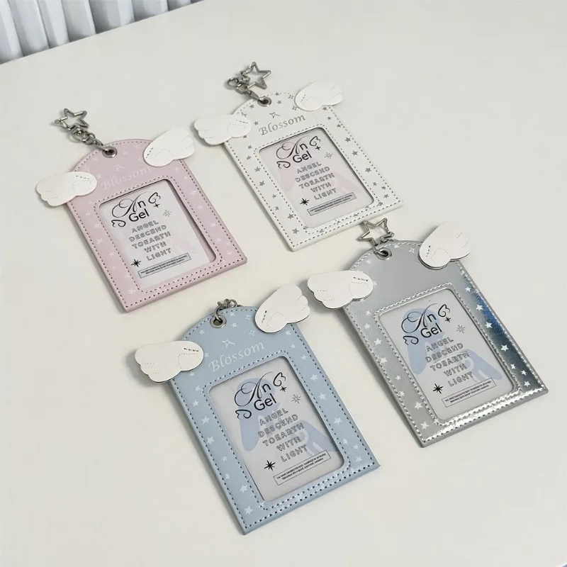 porta-cartoes-de-couro-com-design-de-asas-de-anjo-e-estrela-capa-para-photocards-kpop-de-3-polegadas-estojo-para-exibicao-de-fotos-polaroid-de-idolos-capa-protetora-para-cartao-de-identificacao-de-estudante