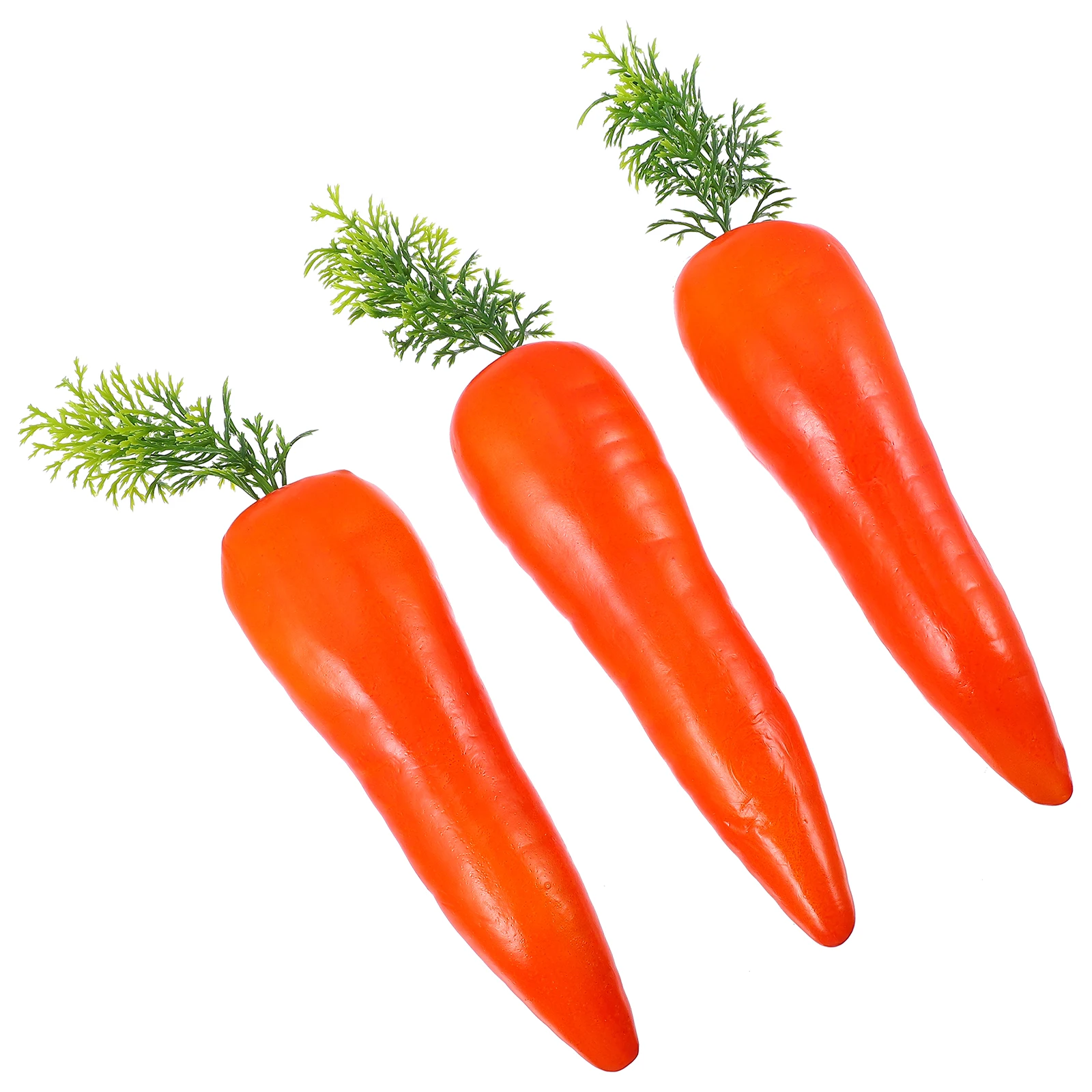 

3pcs Simulated Carrot Decoration Artificial Vegetables Easter Home Kitchen Tree Decor Carrot nament Plastic Foams Long Term Use