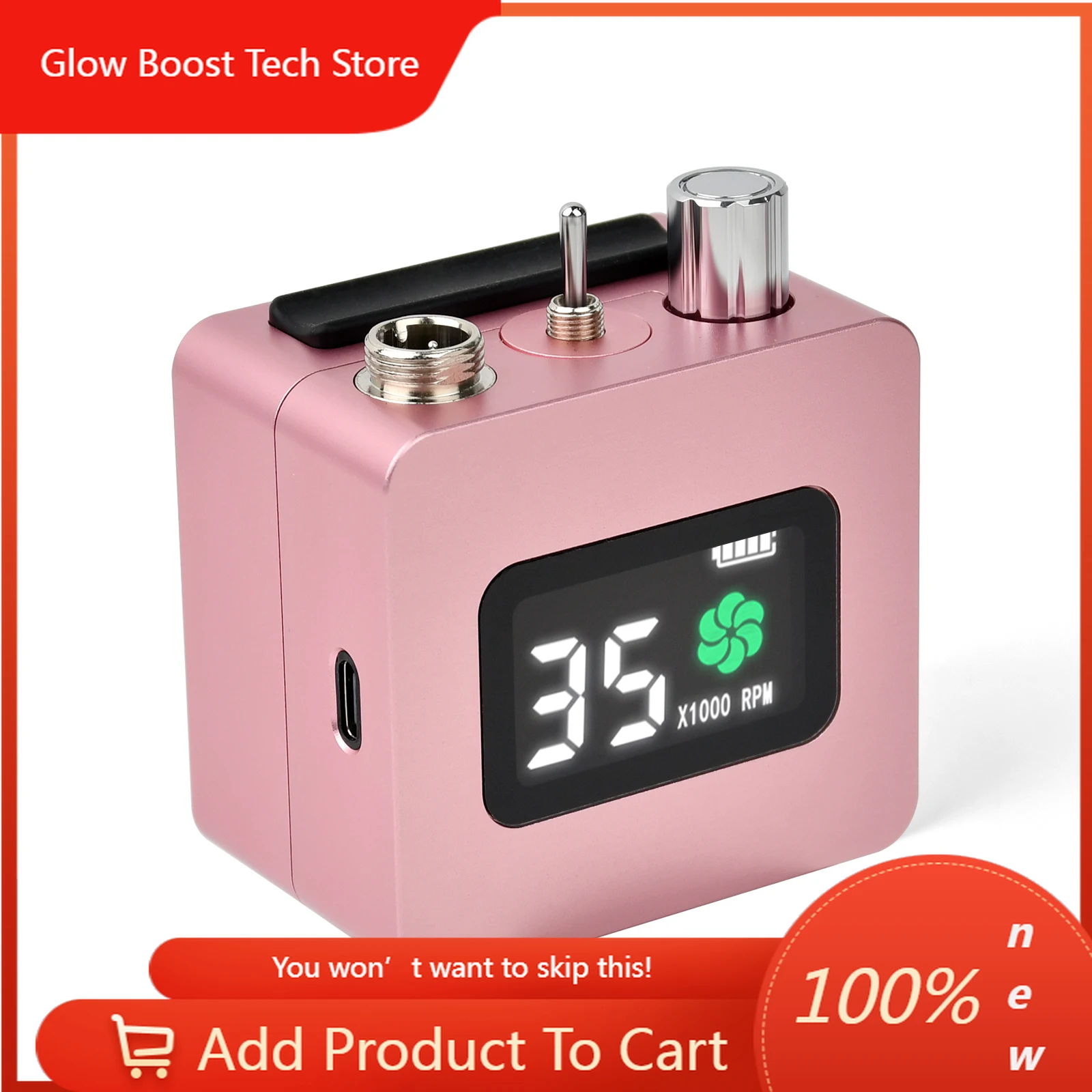 

NYProfessional Nail Tools Portable Nail Drill Durable Charging E File 35000RPM Brushless Motor Nail Drill Machine