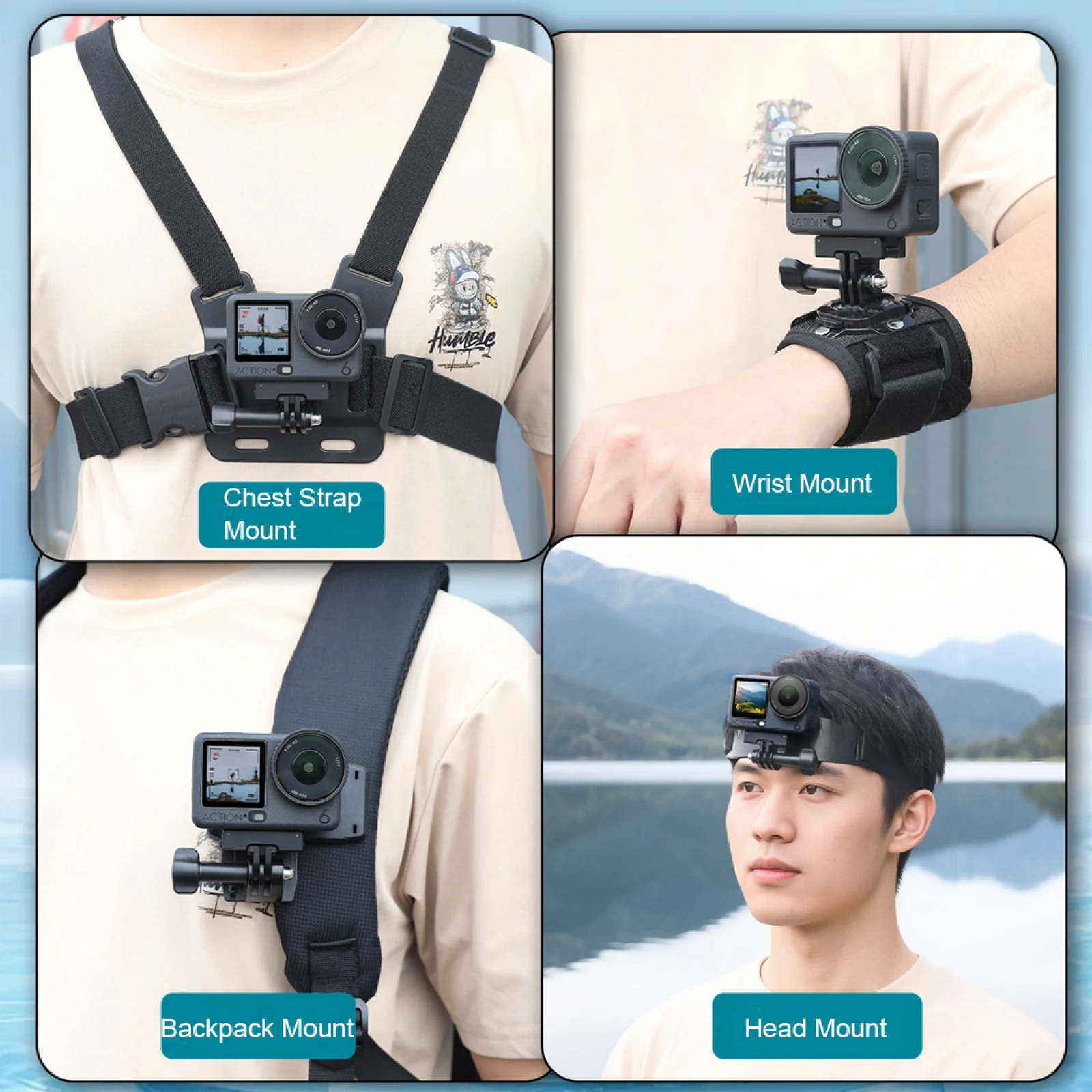 

Bidirectional Magnetic All-Metal Magnetic Camera Mounting Base for DJI Osmo Action6, with 1/4Inch Screw Hole &Two-claw interface