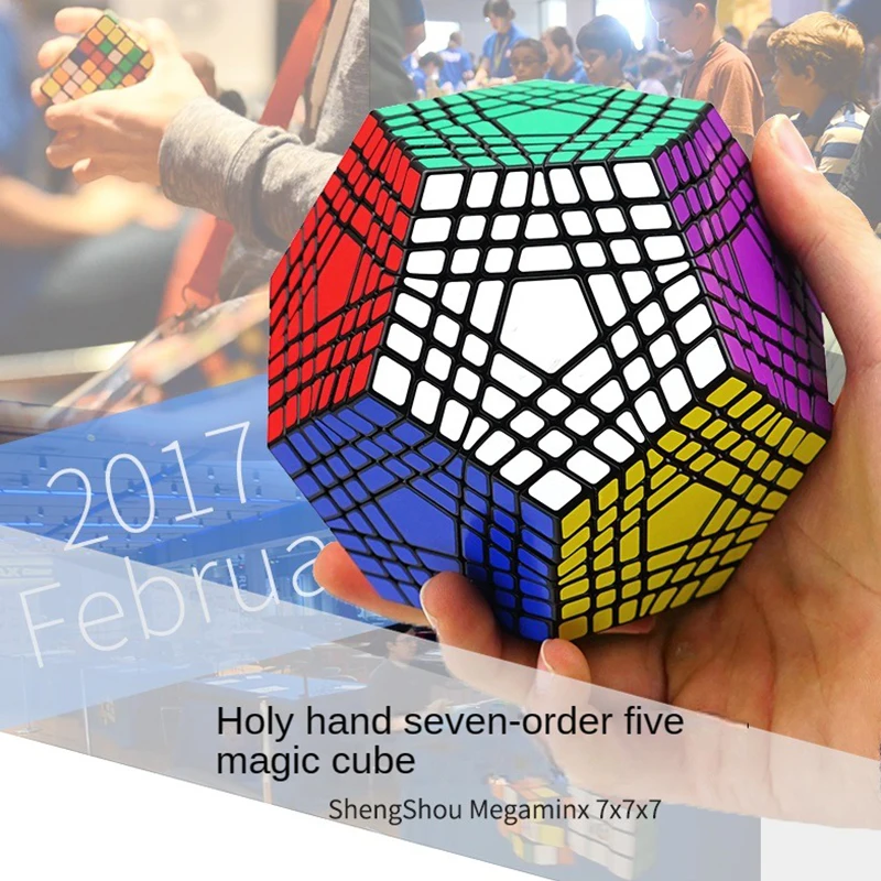 ShengShou Megaminx  7x7x7 high order Sengso Dodecahedron Puzzle Cube Speed 12 Faces Magico Cubo Toys