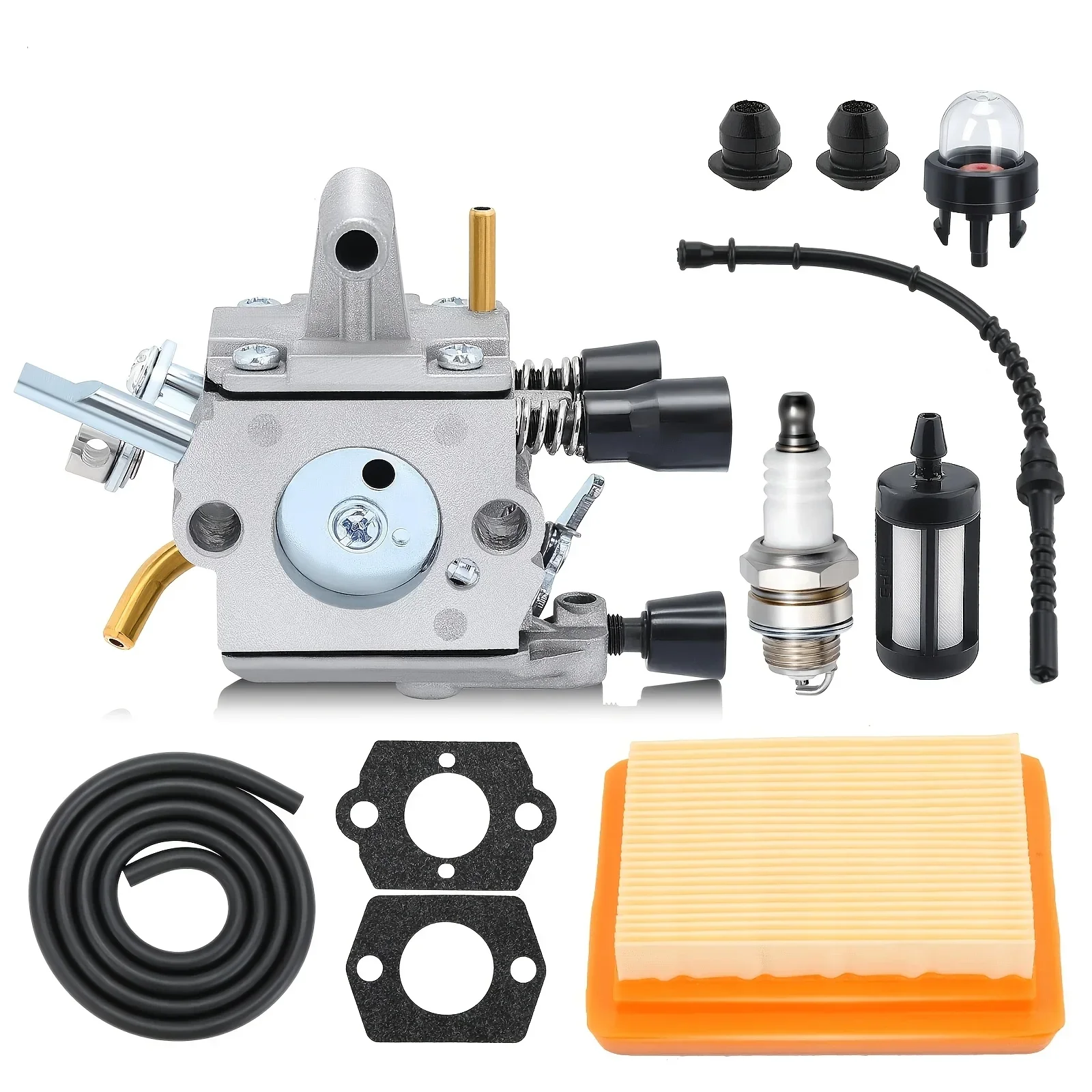 yesfor FS250 Carburetor Kit for Stihl FS250R FS300 FS350 FS120 FS120R FS200R