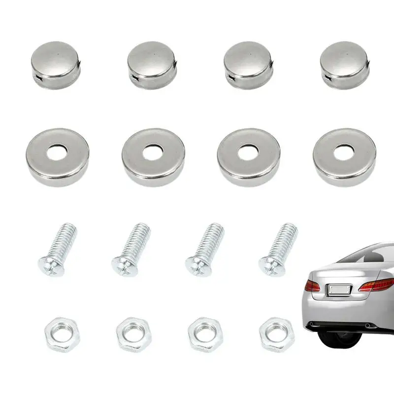 Car License Plate Frame Screws Anti-Theft Security Screw Kit For Fixing Frame Bolt Solid Seal Buckle Repair Accessories